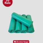 Orta Boy Cam Atık 55x60 Yeşil Çöp Poşeti