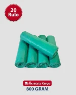 Jumbo Boy Cam Atık 80x110 Yeşil Çöp Poşeti