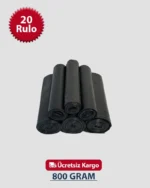 Jumbo Boy Evsel Atık 72x95 Siyah Çöp Poşeti
