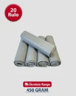 Büyük Boy Enfekte Çamaşır 65x80 Gri Çöp Poşeti